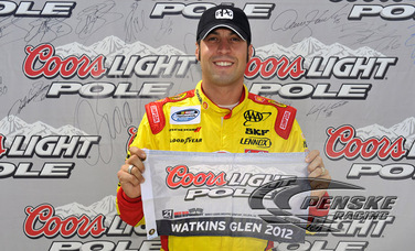 Hornish Earns First-Ever NASCAR Pole at Watkins Glen