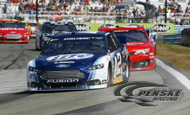 Keselowski Battles His Way to a Second-Place Finish 