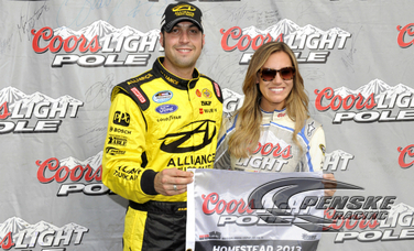 Hornish Scores Fourth Pole of Season at Homestead