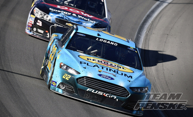 Logano Fights His Way to Top-10 Finish in Kobalt 400