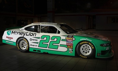 The No. 22 MoneyLion Ford Mustang