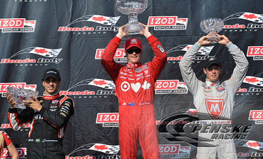 Castroneves Finishes Second in Race 2 in Toronto