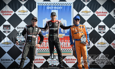 Castroneves Completes Weekend Sweep for Team Penske