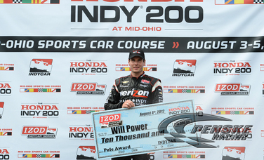 Power Earns 3rd Pole 2012 with Record-Breaking Time 