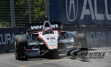 Power Qualifies Third and Castroneves Eighth in Toronto