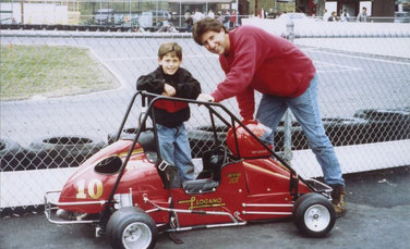 Joey Logano's father presented him with a unique gift of a go kart when the future Team Penske driver was just six years old.